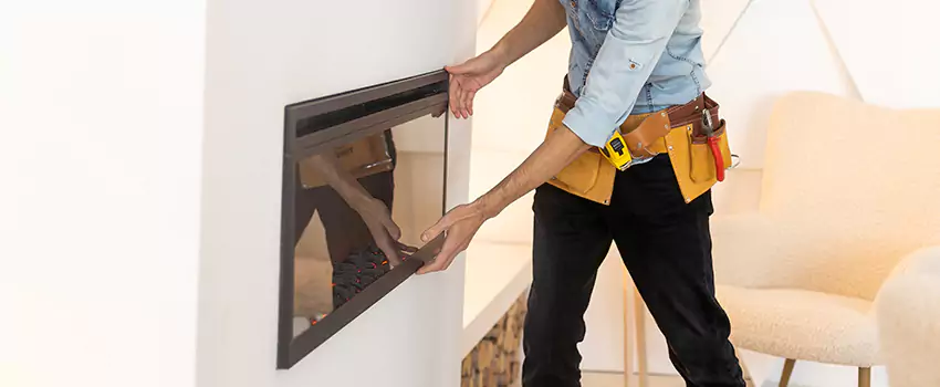Metal Fireplace Installation in Brownsville, Texas