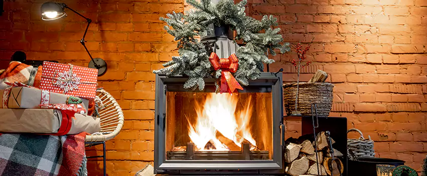 Travis Industries Linear Gas Fireplace Installation in Brownsville, Texas