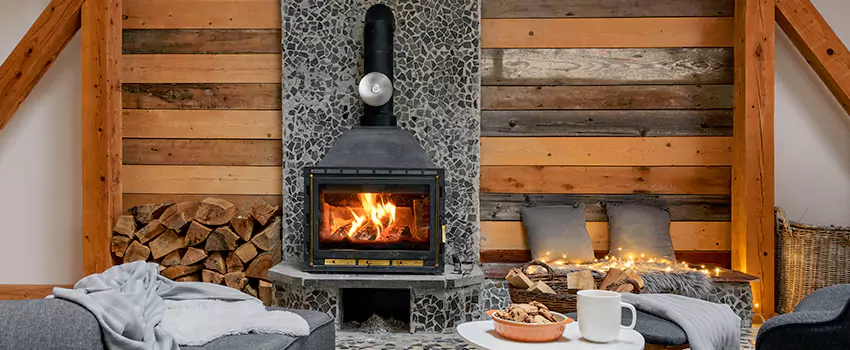 Thelin Hearth Products Direct Vent Gas Stove Fireplace Inspection in Brownsville, Texas